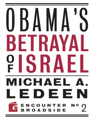 cover image of Obama's Betrayal of Israel